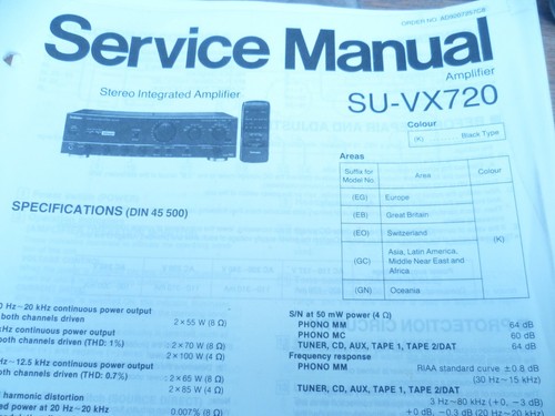 Technics vx720 - technics, su-vx720