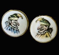 Gemelli vintage in porcellana