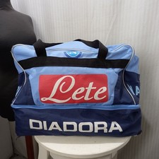 Articolo e5228 borsone Diadora calcio Napoli azzurro, articolo vintage, base 30x