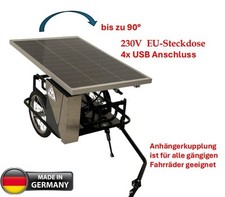 Rimorchio per bicicletta rimorchio per carico con pannello solare