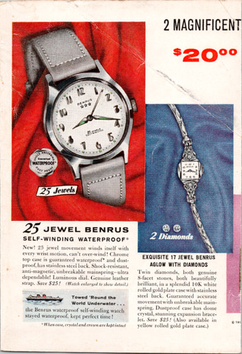 Benrus orologi rivista vintage - benrus,