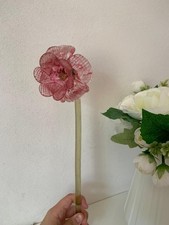 Rosa artigianale in Vetro di