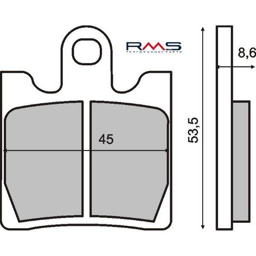Pastiglie freno rms - rms, organiche
