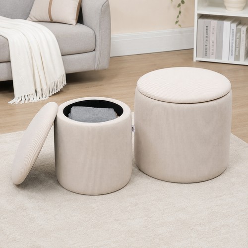 Homcom set pouf - di, 2