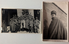 Firenze 1929: due foto di soldati italiani, Prima Compagnia in uniforme d’epoca.