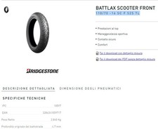 copertone Bridgestone 110/70