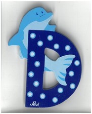 Sevi Lettera D Blu - DELFINO -