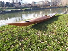 Kayak legno Artigianale Groenlandese da mare