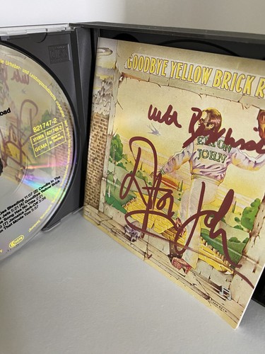 Elton john signed - signed, goodbye