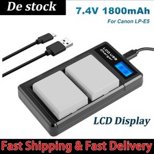 2x batteria LP-E5 per Canon