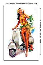 1954 Vespa Calendar Pinup Girl