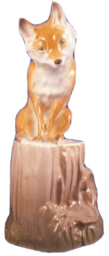 Figura volpe porcellana - figura,