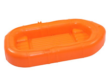 BARBIE CAMPEGGIO GOMMONE BARCA BIG JIM ZATTERA CANOTTO ARANCIONE NO REMI