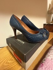 Scarpe col tacco Geox blu tg