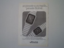 advertising Pubblicità 1983 OROLOGI BULOVA QUARTZ