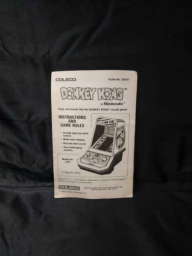 Coleco donkey kong nintendo - coleco,