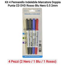 Kit 4 Pennarello Indelebile