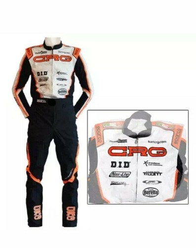 Tuta corsa kart ricamata - go,