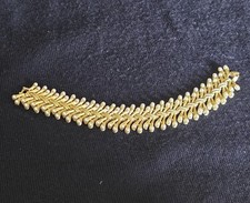 BRACCIALE FIRMATO TRIFARI CM.18 Trifanium ORO E PERLINE DELIZIOSA FATTURA