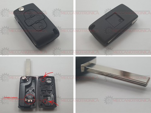 Guscio cover chiave peugeot - guscio,