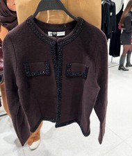 CARDIGAN ZARA 100% LANA MAGLIA