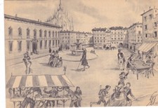 MILANO.."Vecchia" P. Fontana - dis. R. Gusmaroli    1951