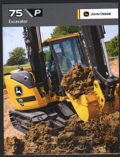 Foglietto brochure escavatore
