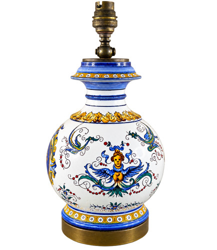Lampada antica maiolica