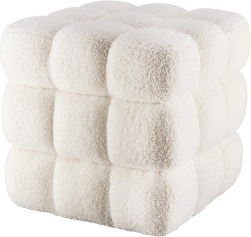 Modern teddy fleece - fleece, ottoman