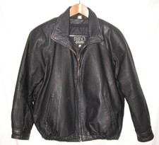 Giacca Moto Bomber Pelle Nera Giovanni Vintage Donna M Biker Boho Resistente
