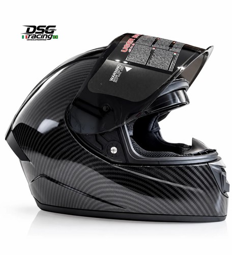 Casco integrale moto carbon - casco,
