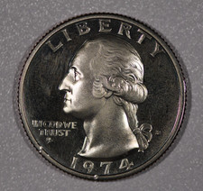 1974-S "Washington" quarto di