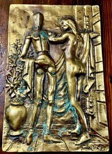 SENIO PRATESI - “Robot domestico” Scultura In Ottone. Firmata Pezzo unico