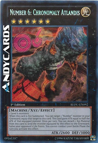 Number chronomaly atlandis - number, 6: