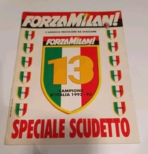FORZA MILAN SCUDETTO NUMERO 13 SPECIALE SCUDETTO Con Adesivi E Poster!!!