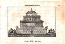 Stampa antica ROMA Mole