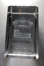 Fermacarte Ologramma In Vetro