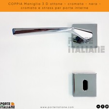 COPPIA Maniglia 3 D ottone -