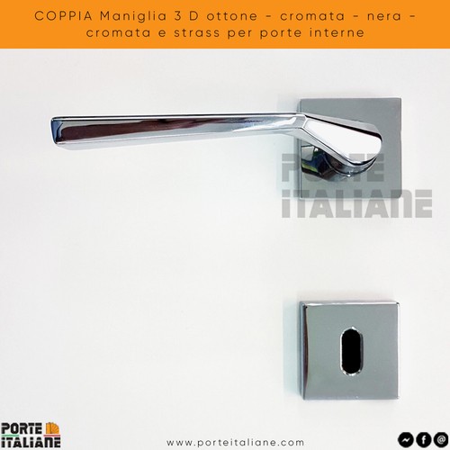 Coppia maniglia ottone - 3,