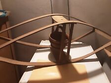 ANTICO SCALDALETTO COMPLETO DI COCCIO , VEGGIO CENTRALE DIM. INGOMBRO 95X30X33 P