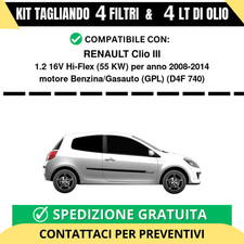 Tagliando per renault clio iii - per,