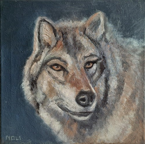 Quadro olio tela 30x30 - quadro, su