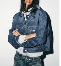Giacca denim Zara TRF con