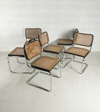 Set of 6 Original Cesca Chairs, by Marcel Breuer for Gavina, Italy 60s