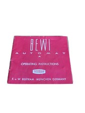 Bertram bewi automat - automat, a