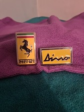 Vintage NOS Ferrari Dino Bonnet/Bootlid Badges Exellent Original Condition Nice