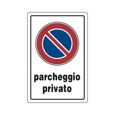 Targa segnaletica parcheggio