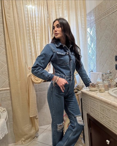 Duadua tuta denim jeans - in,