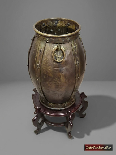 Grande vaso bronzo lavorato - grande,