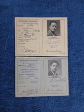 2 Tessere Epoca Fascismo